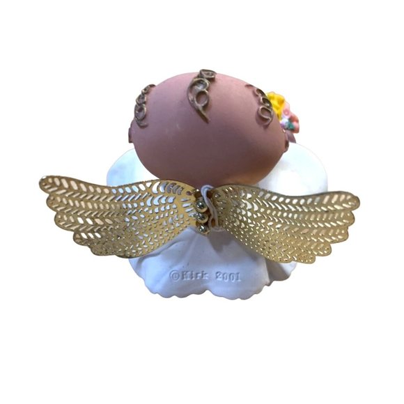 New Russ Angel Cheeks Maid of Honor 2001 Kirks Kritters Resin Hand Painted 21886 - Picture 4 of 5